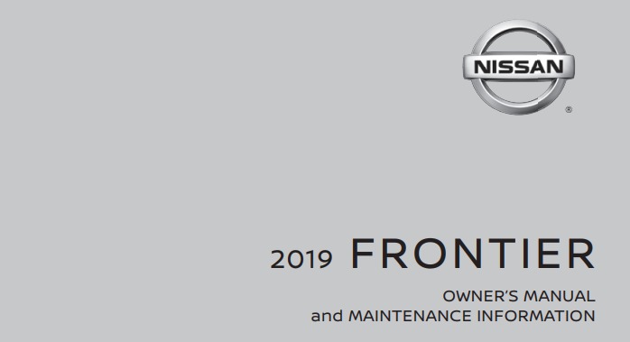 2019 Nissan Frontier owner manual Image