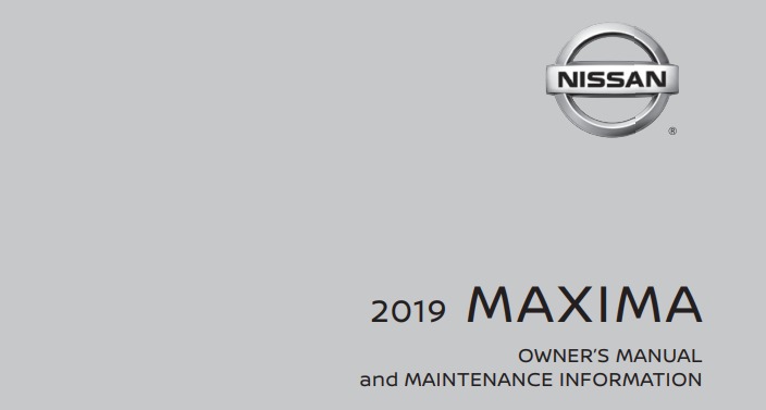 2019 Nissan Maxima owner manual Image