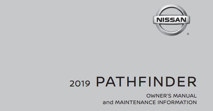 2019 Nissan Pathfinder owner manual Image