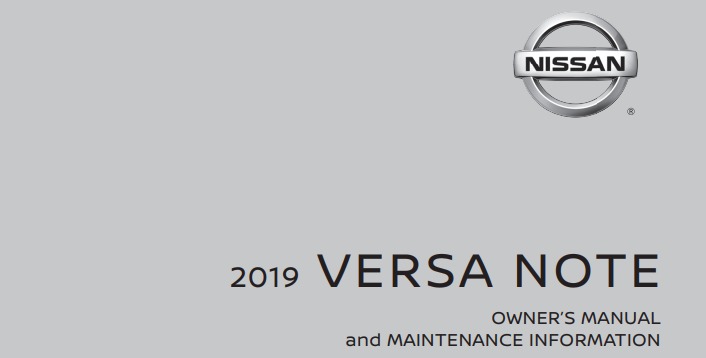2019 Nissan Versa Note owner manual Image