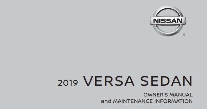 2019 Nissan Versa Sedan owner manual Image
