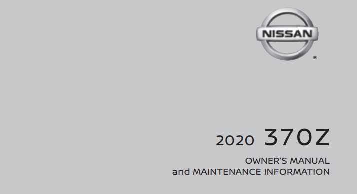 2020 Nissan 370Z owner manual Image
