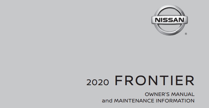 2020 Nissan Frontier owner manual Image
