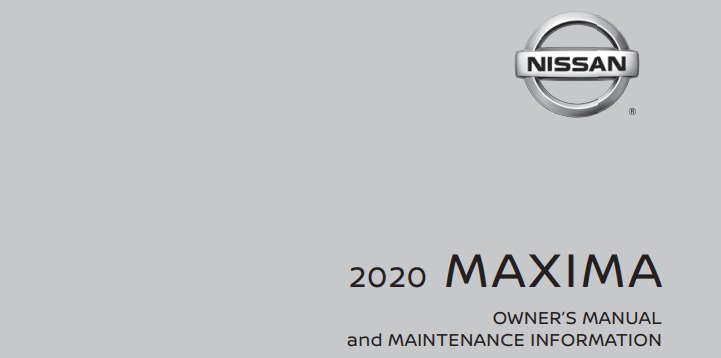 2020 Nissan Maxima owner manual Image