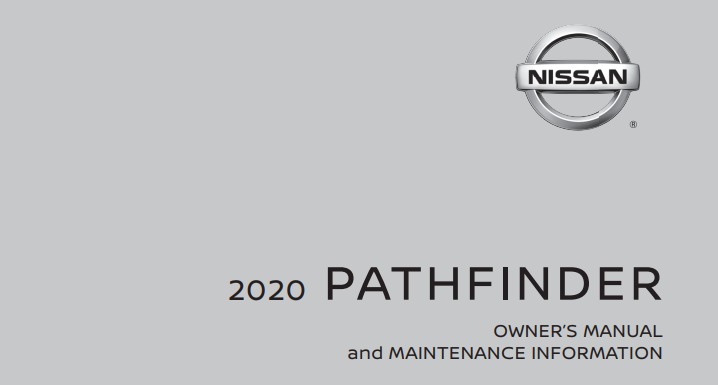 2020 Nissan Pathfinder owner manual Image