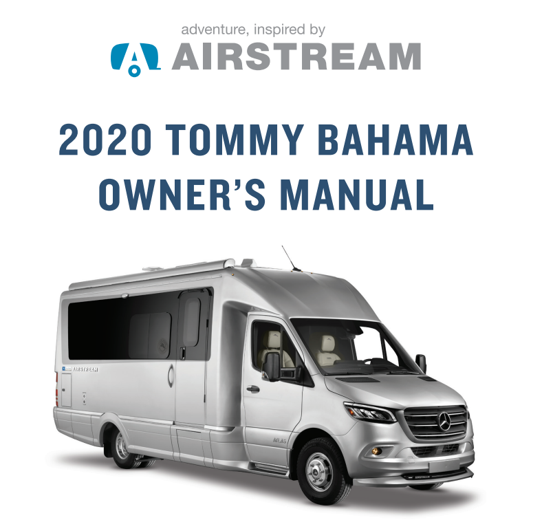 2020 Airstream Tommy Bahama Atlas owner’s manual Image