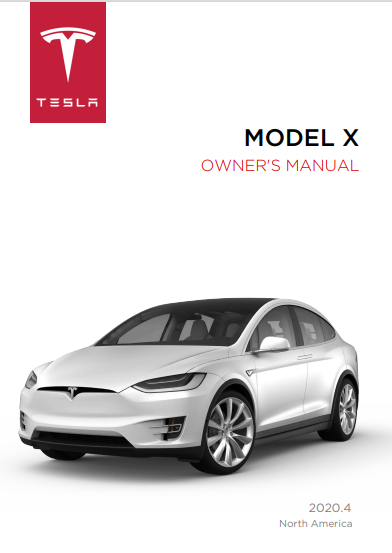 2020 Tesla Model X owner’s manual Image