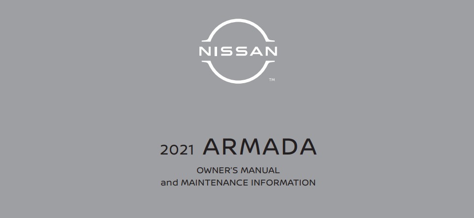 2021 Nissan Armada owner manual Image
