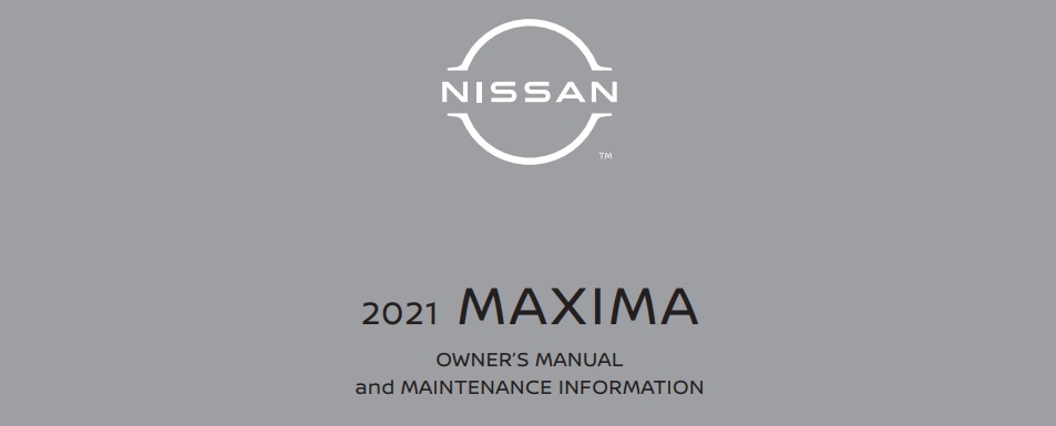 2021 Nissan Maxima owner manual Image