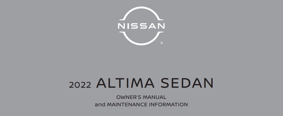 2022 Nissan Altima owner manual Image