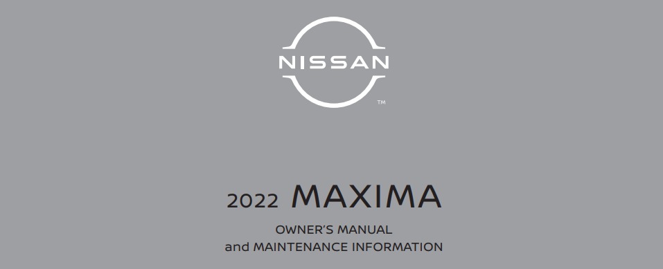 2022 Nissan Maxima owner manual Image