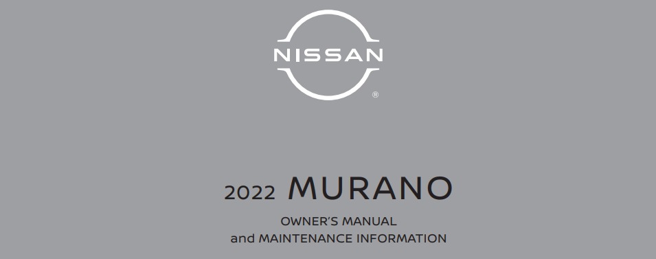 2022 Nissan Murano owner manual Image