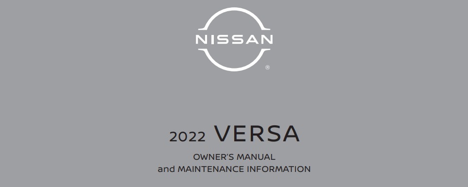 2022 Nissan Versa Sedan owner manual Image
