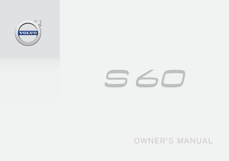 2018 Volvo S60 Owner’s Manual Image