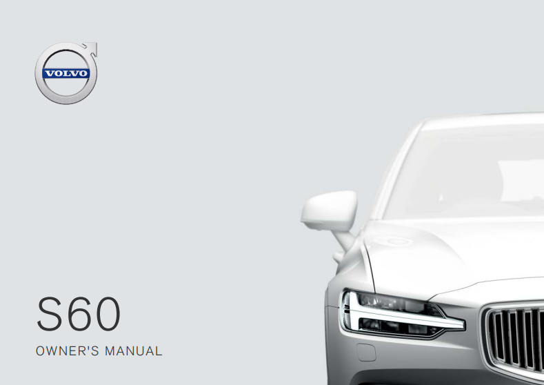 2020 Early Volvo S60 Owner’s Manual Image