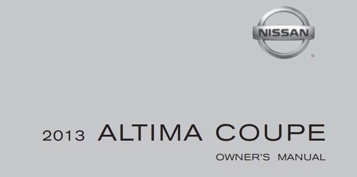 2013 Nissan Altima Coupe owner’s manual Image
