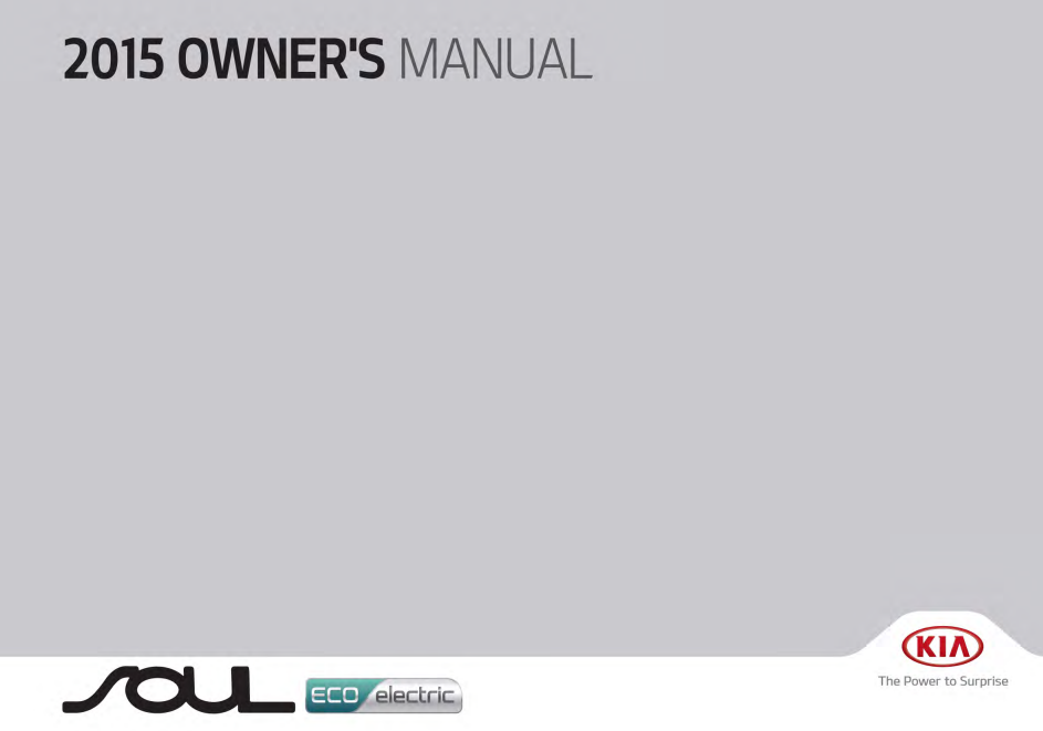 2015 Kia Soul EV owner’s manual Image