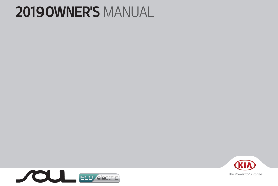 2019 Kia Soul EV owner’s manual Image