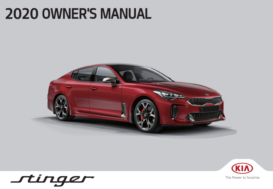 2020 Kia Stinger Owner’s Manual Image