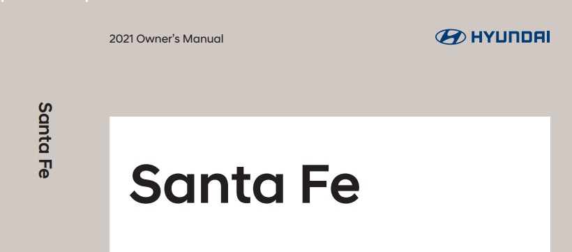 2021 Hyundai Santa Fe Owner Manual Image