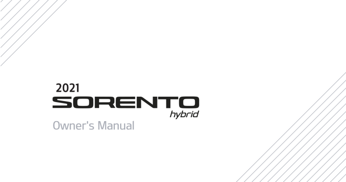 2021 Kia Sorento Hybrid Owner’s Manual Image