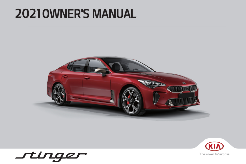 2021 Kia Stinger Owner’s Manual Image